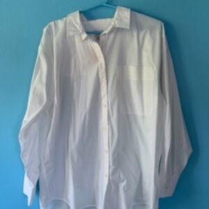 A New Day - White Cotton Button-Down